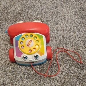 Classic Red Fisher-price Toy Rotary Phone